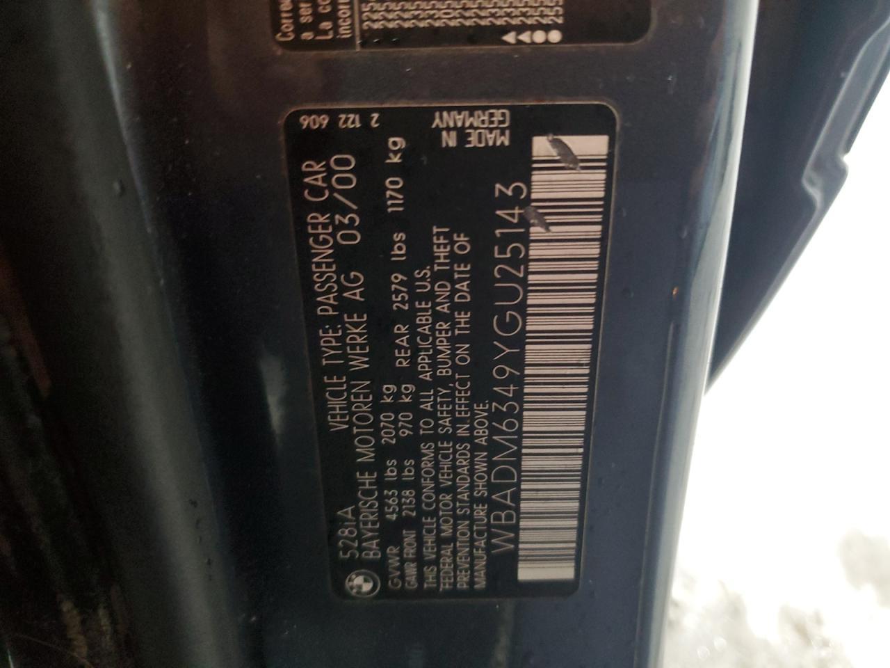 2000 BMW 5 series