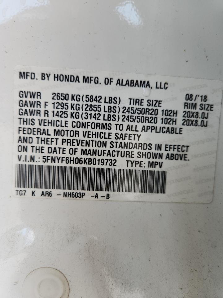 2019 HONDA PILOT