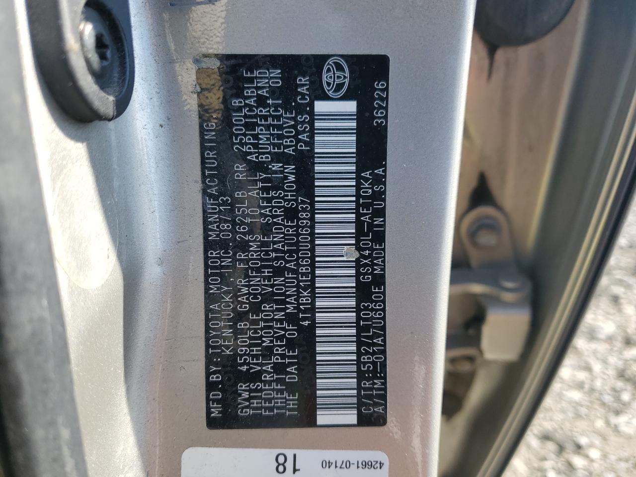2013 TOYOTA Avalon
