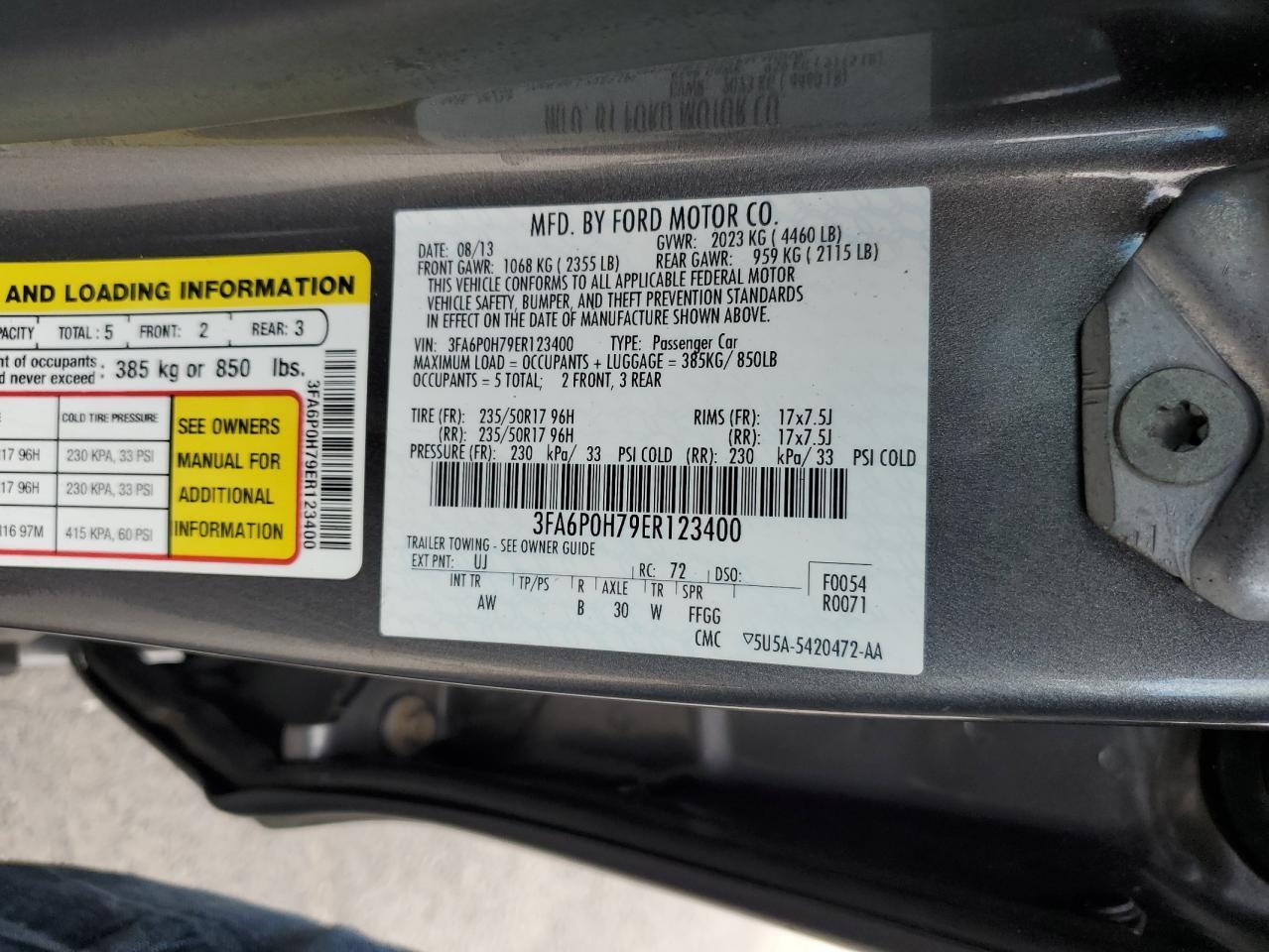 2014 FORD FUSION
