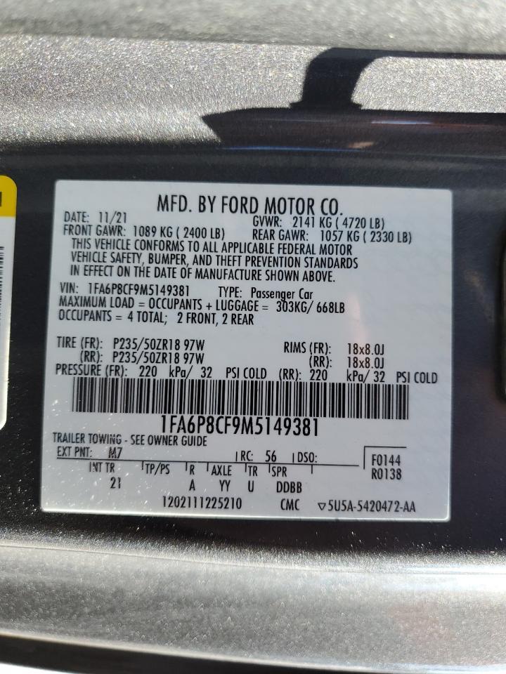 2021 FORD MUSTANG