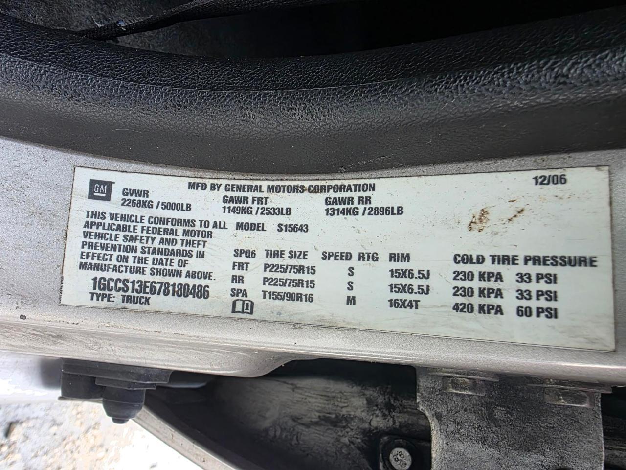 2007 CHEVROLET COLORADO