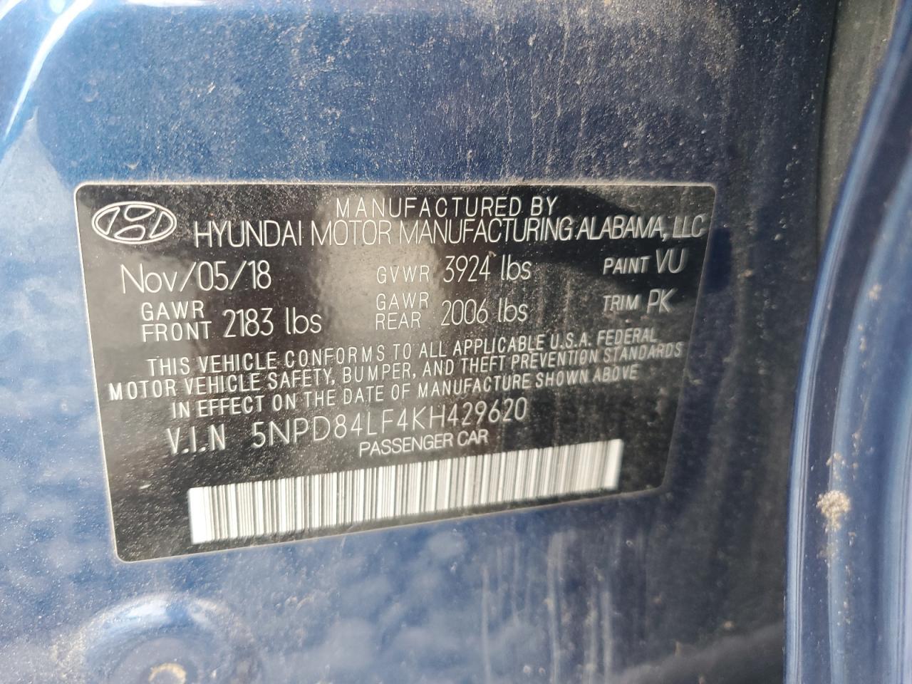 2019 HYUNDAI ELANTRA