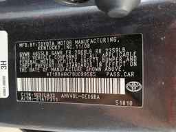 2009 TOYOTA CAMRY