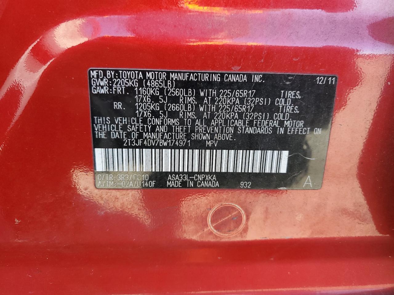 2011 TOYOTA RAV4