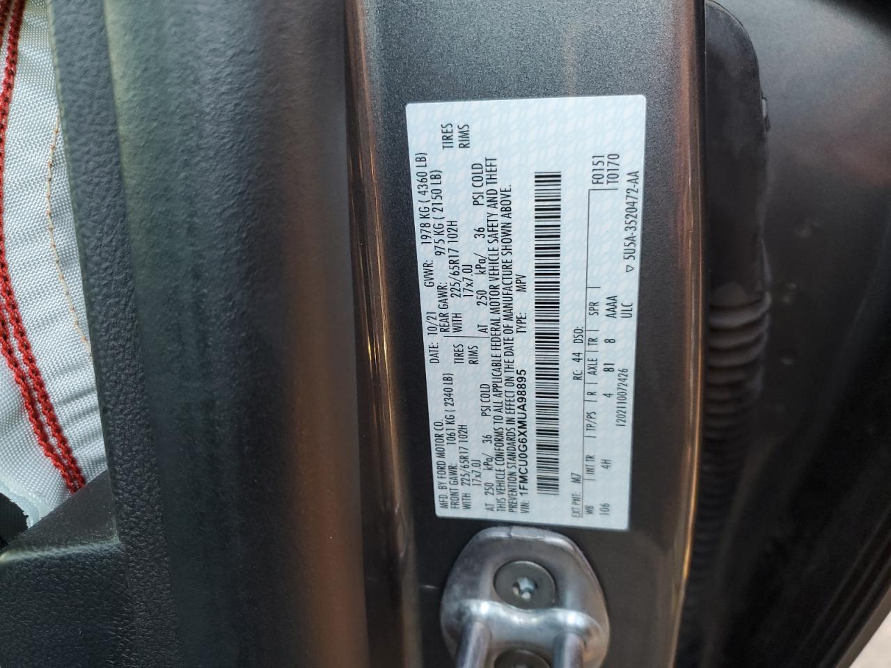 2021 FORD ESCAPE
