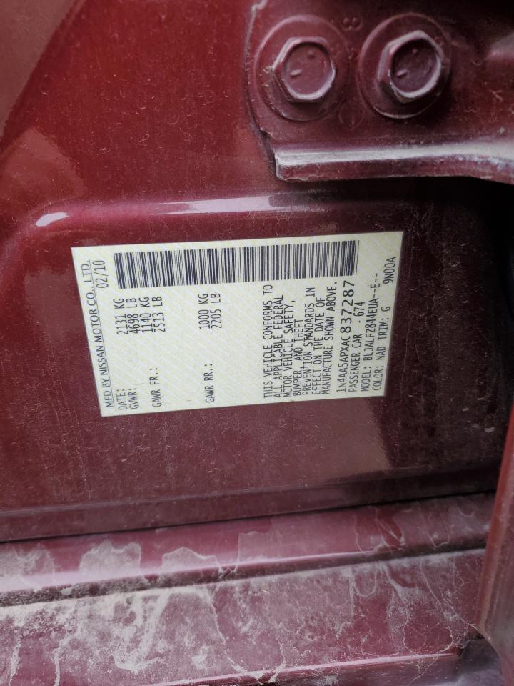 2010 NISSAN Maxima