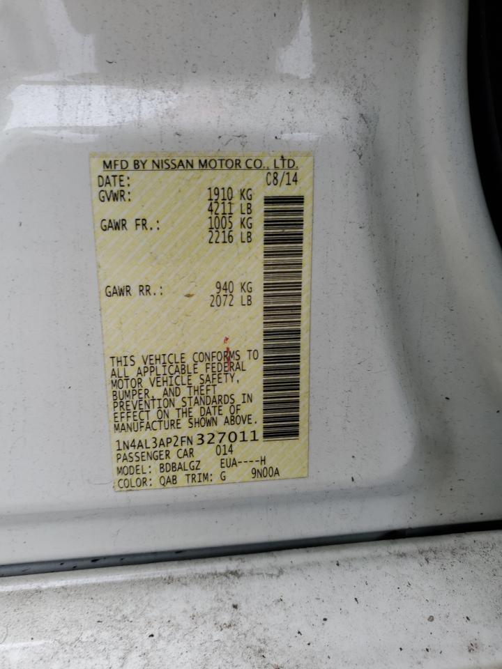 2015 NISSAN ALTIMA