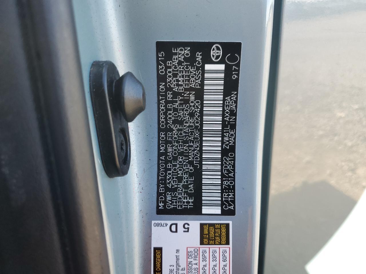 2015 TOYOTA PRIUS V