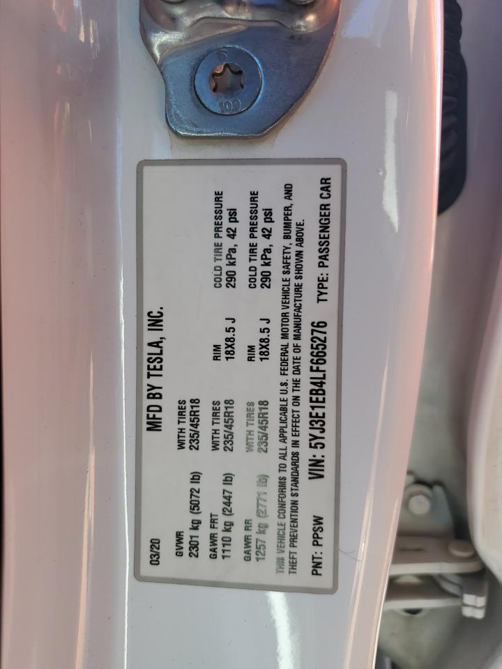 2020 TESLA MODEL 3