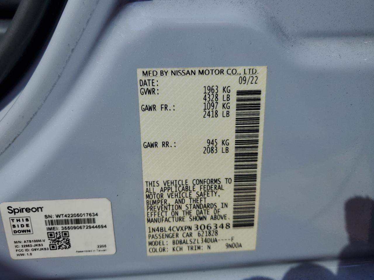 2023 NISSAN ALTIMA