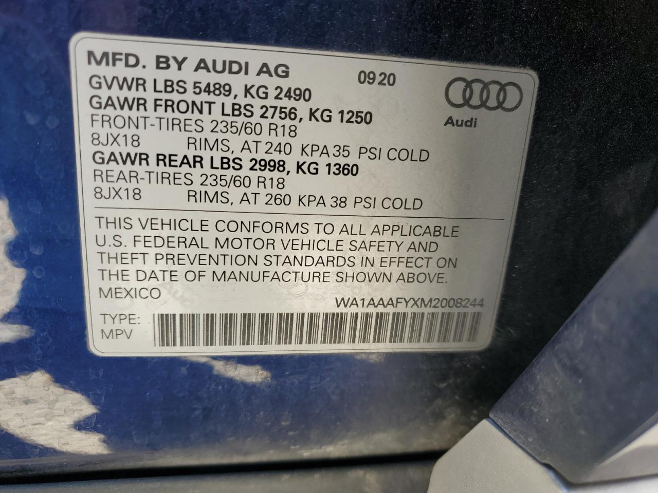2021 AUDI Q5