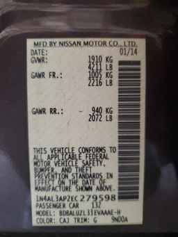 2014 NISSAN ALTIMA