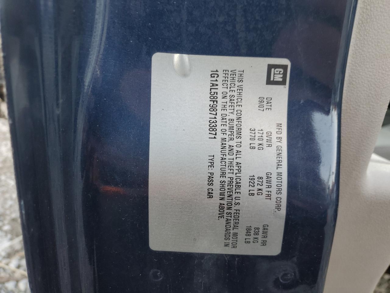 2008 CHEVROLET COBALT