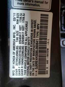 2011 HONDA CR-V