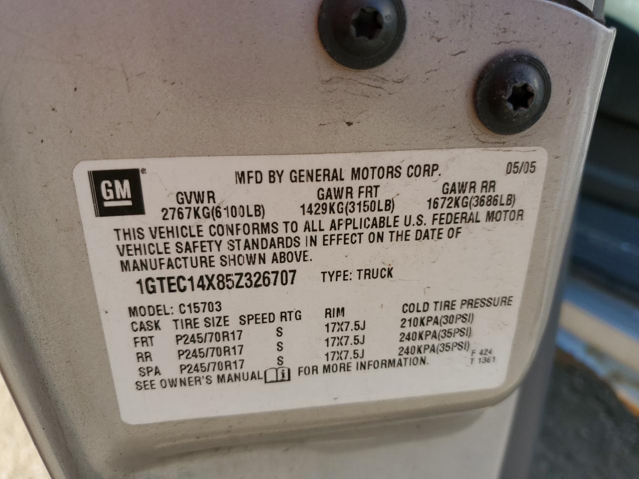 2005 GMC Sierra