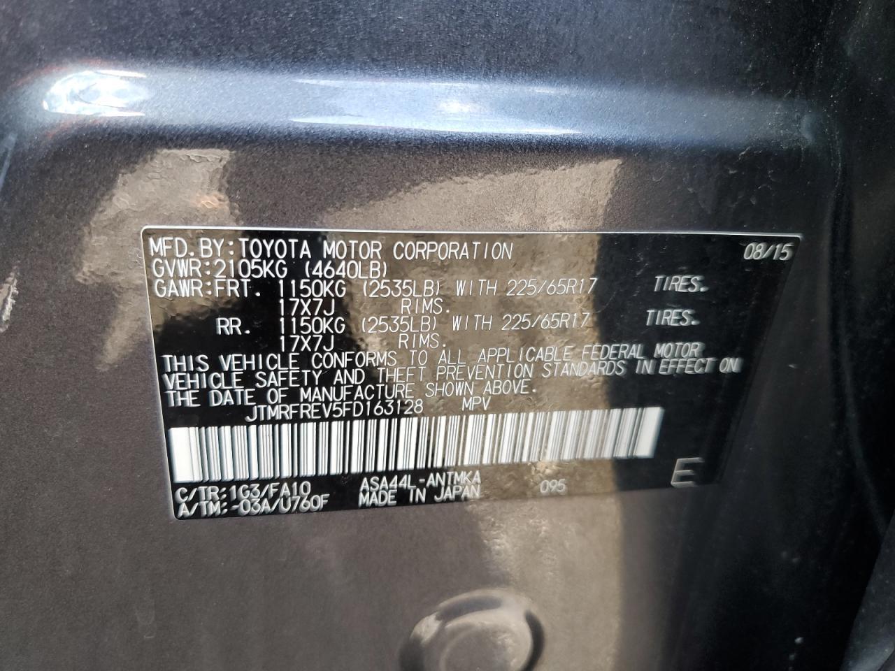 2015 TOYOTA RAV4