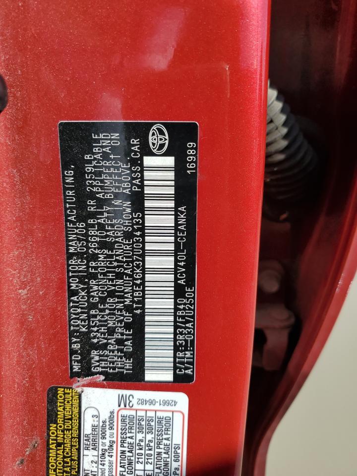 2007 TOYOTA CAMRY