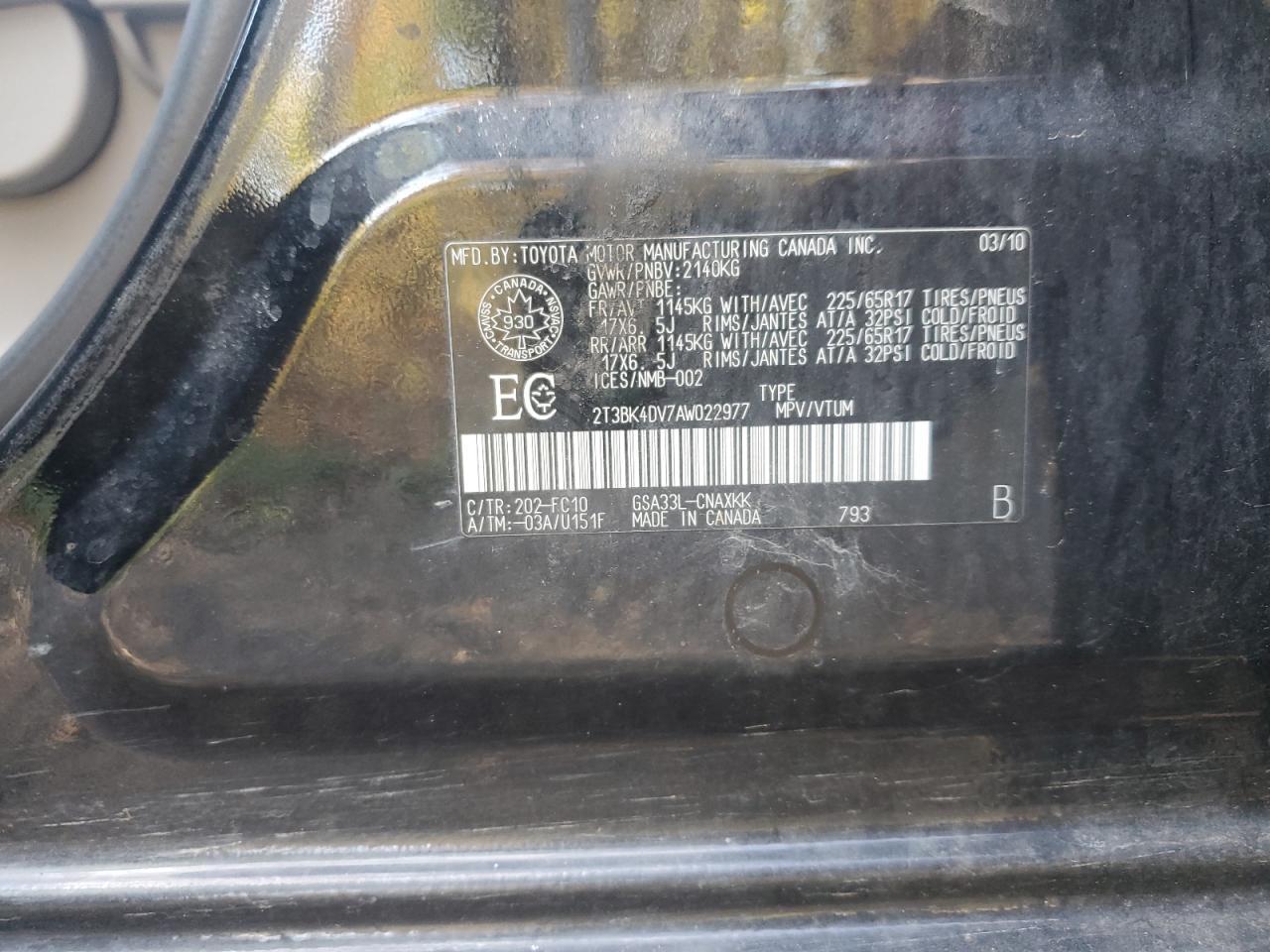 2010 TOYOTA RAV4
