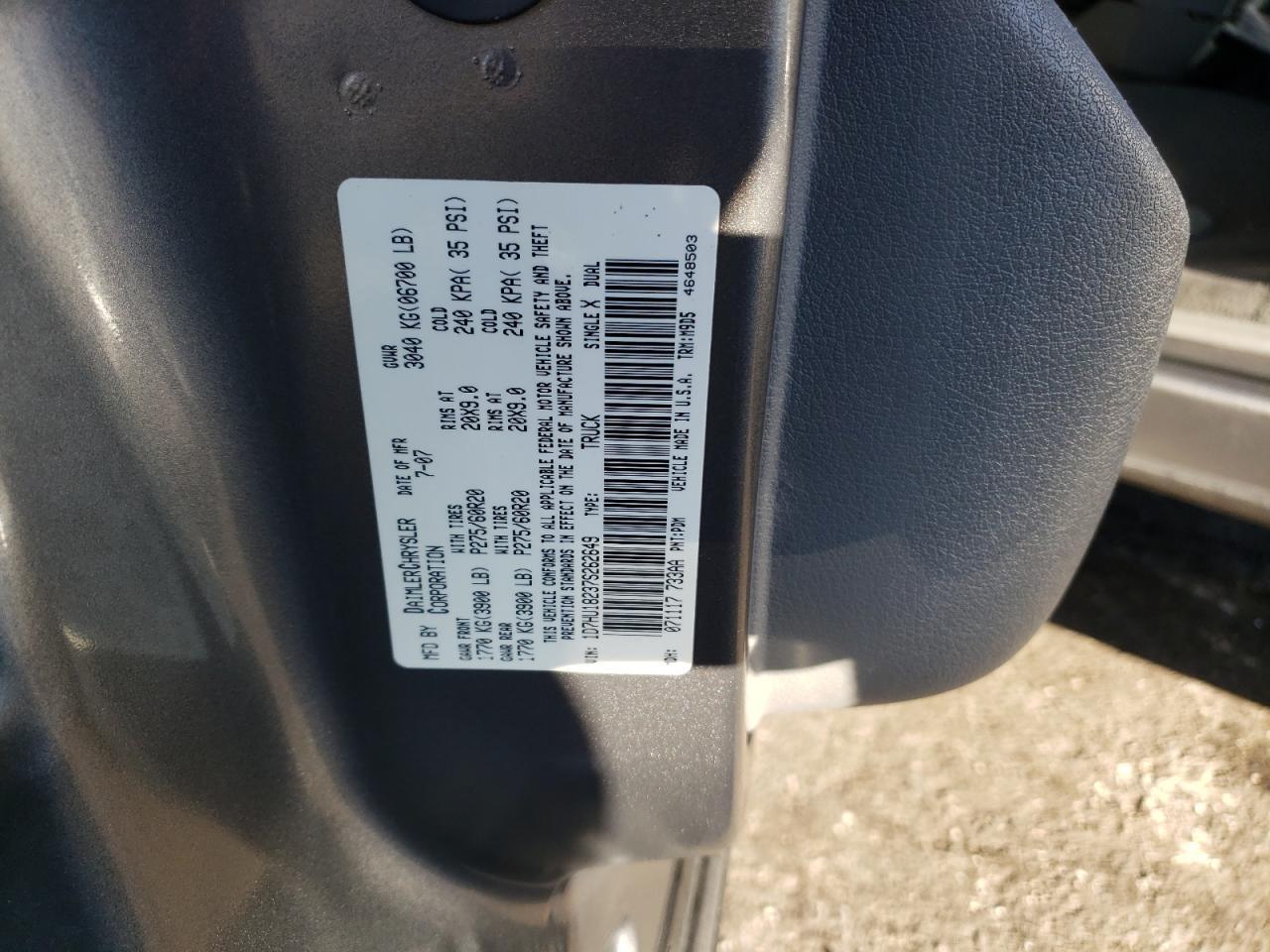 2007 DODGE RAM 1500