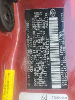 2013 TOYOTA CAMRY