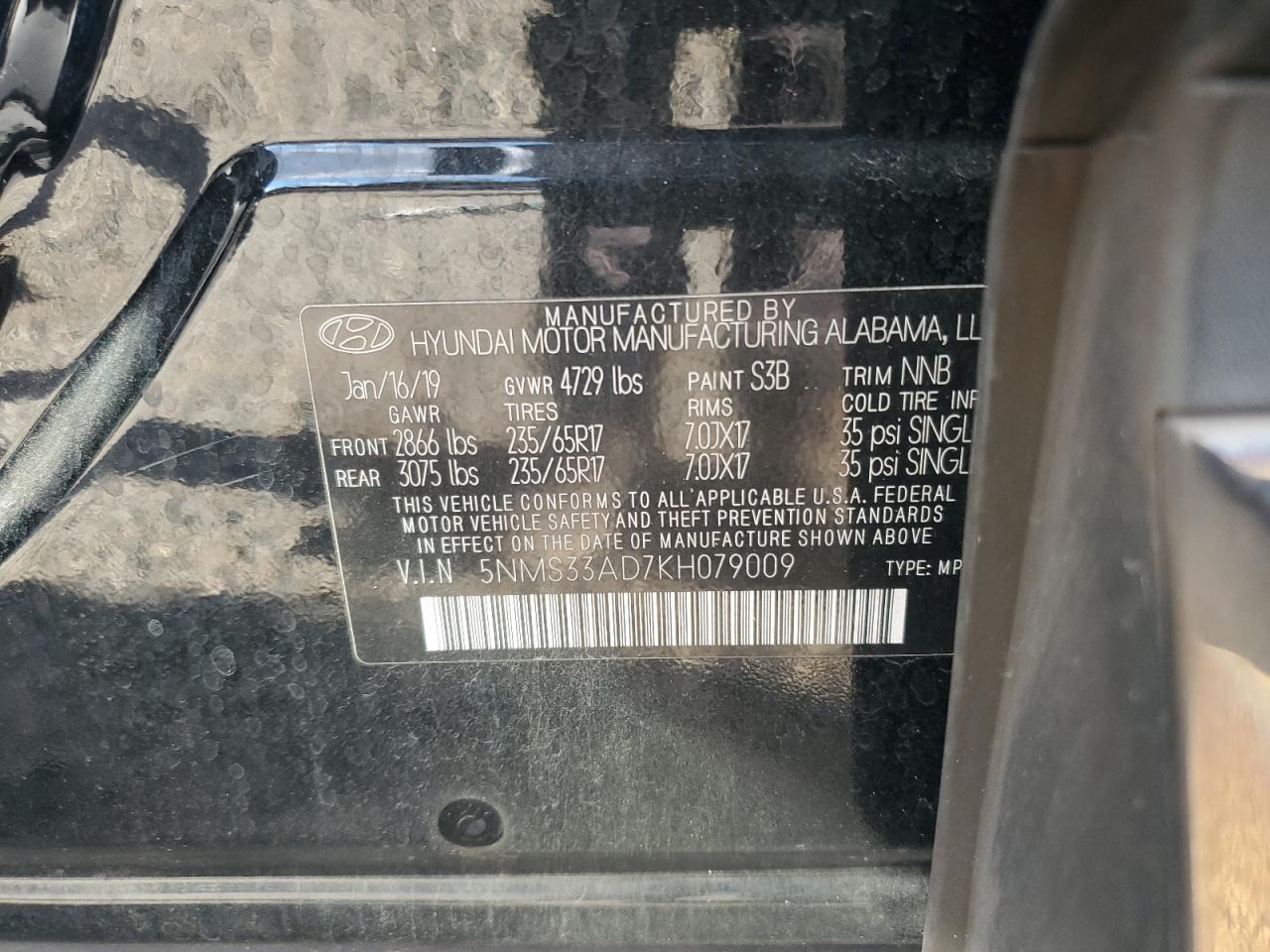 2019 HYUNDAI SANTA FE