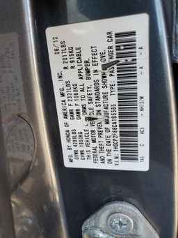 2012 HONDA ACCORD