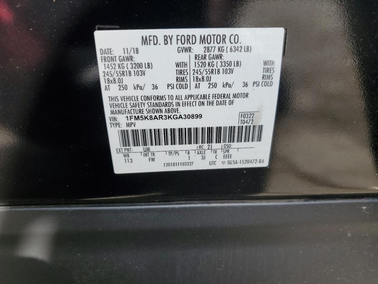 2019 FORD EXPLORER