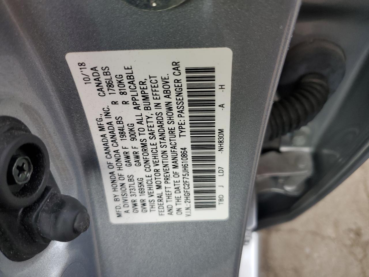 2018 HONDA CIVIC