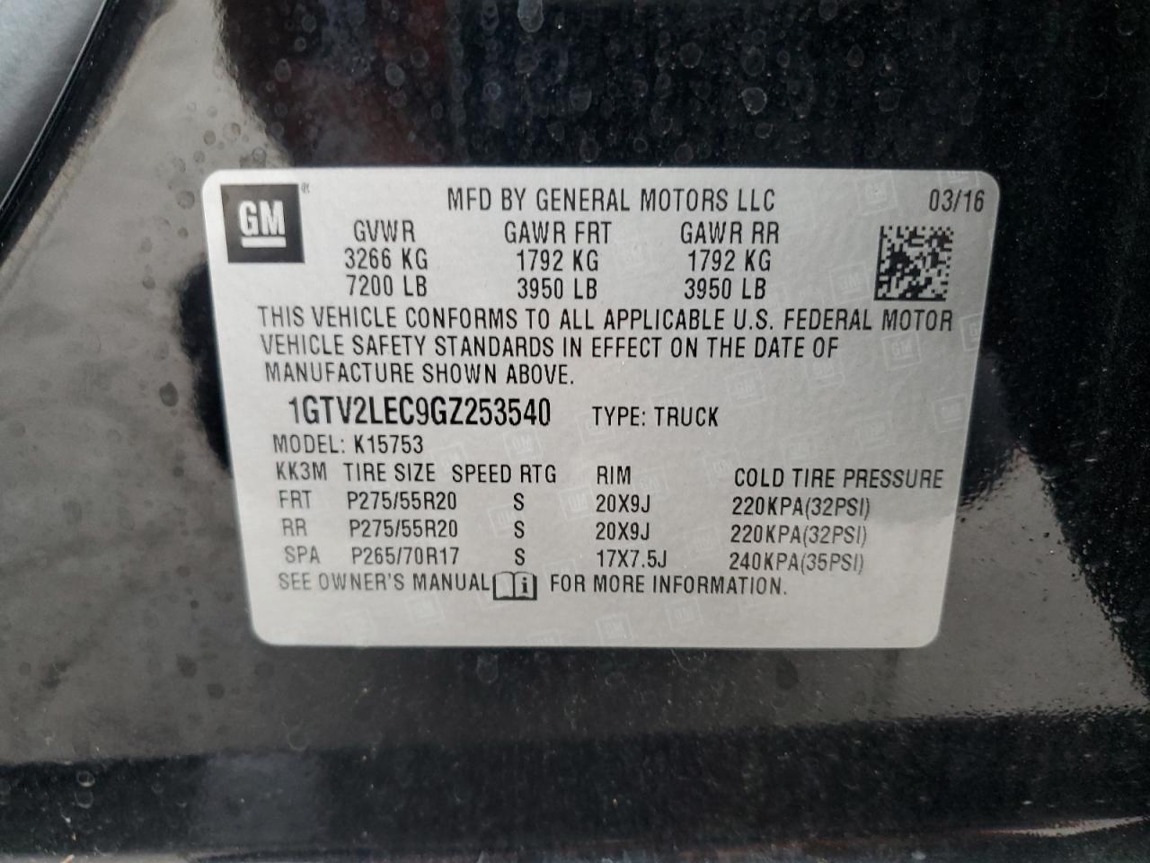 2016 GMC Sierra