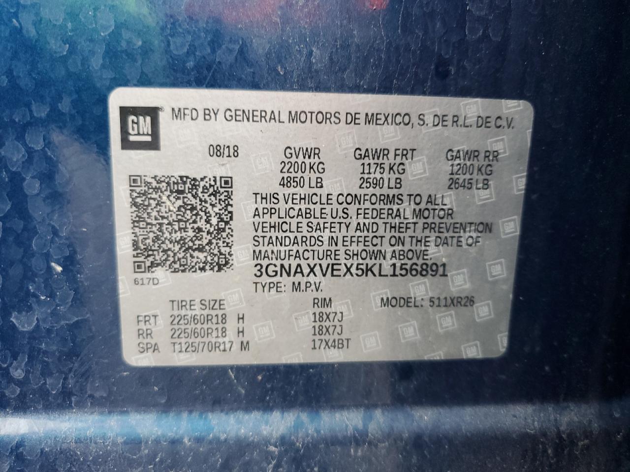 2019 CHEVROLET EQUINOX
