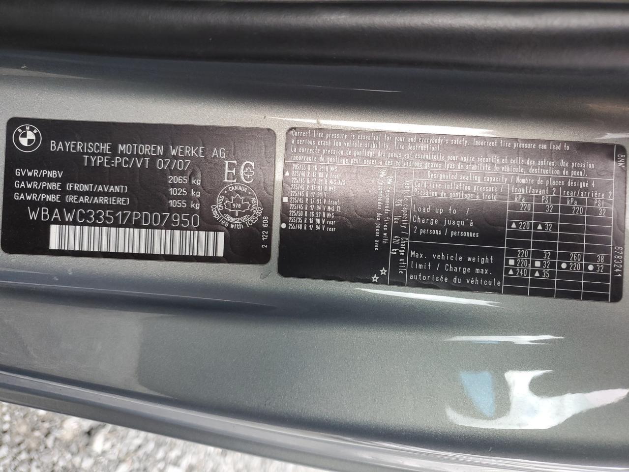 2007 BMW 3 SERIES