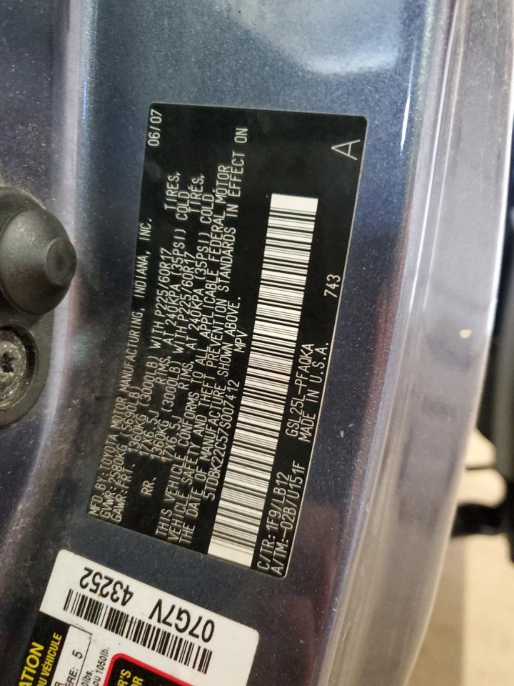 2007 TOYOTA SIENNA