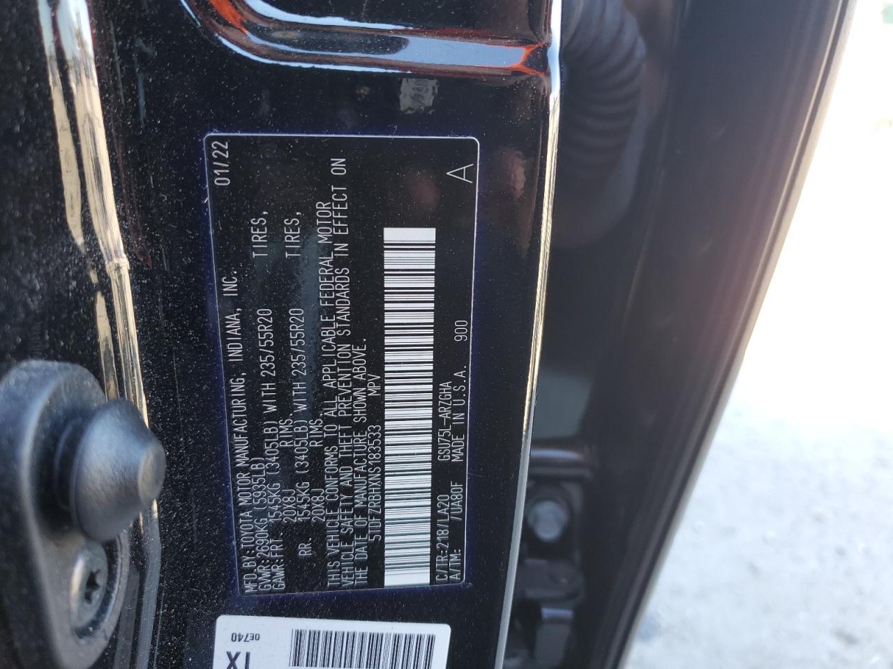 2022 TOYOTA HIGHLANDER