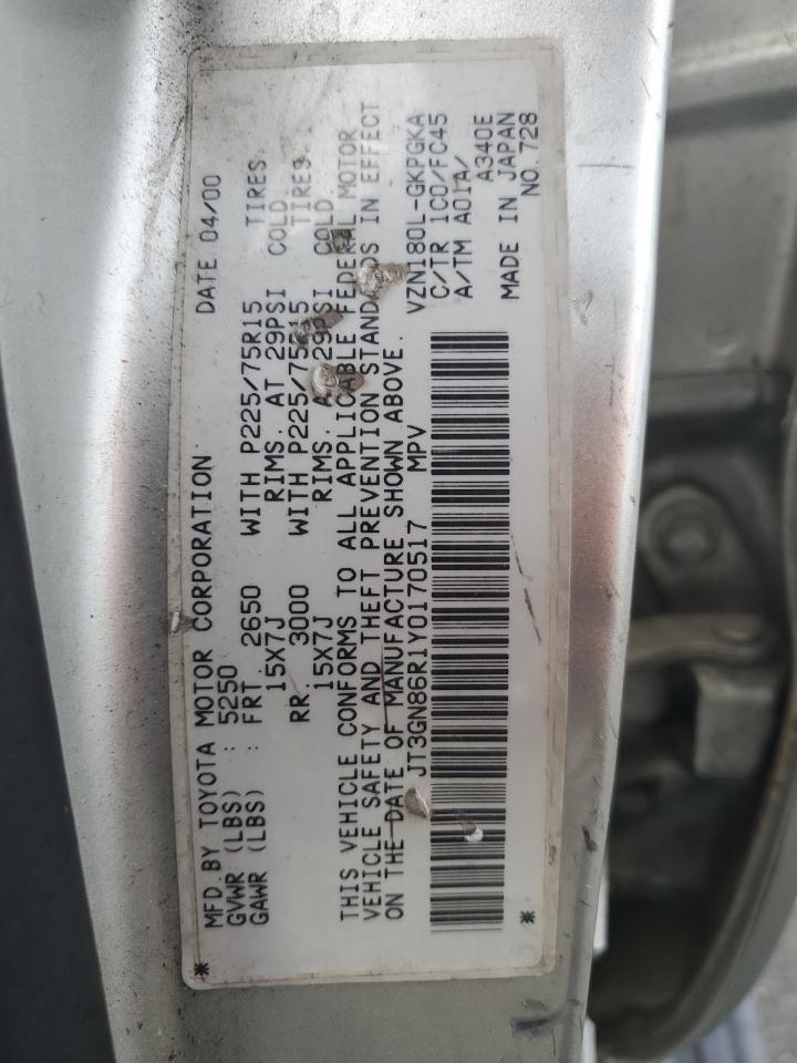 2000 TOYOTA 4Runner