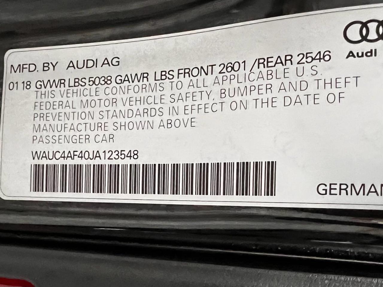 2018 AUDI S4