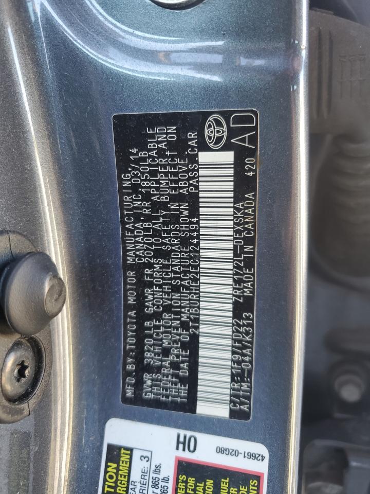 2014 TOYOTA COROLLA