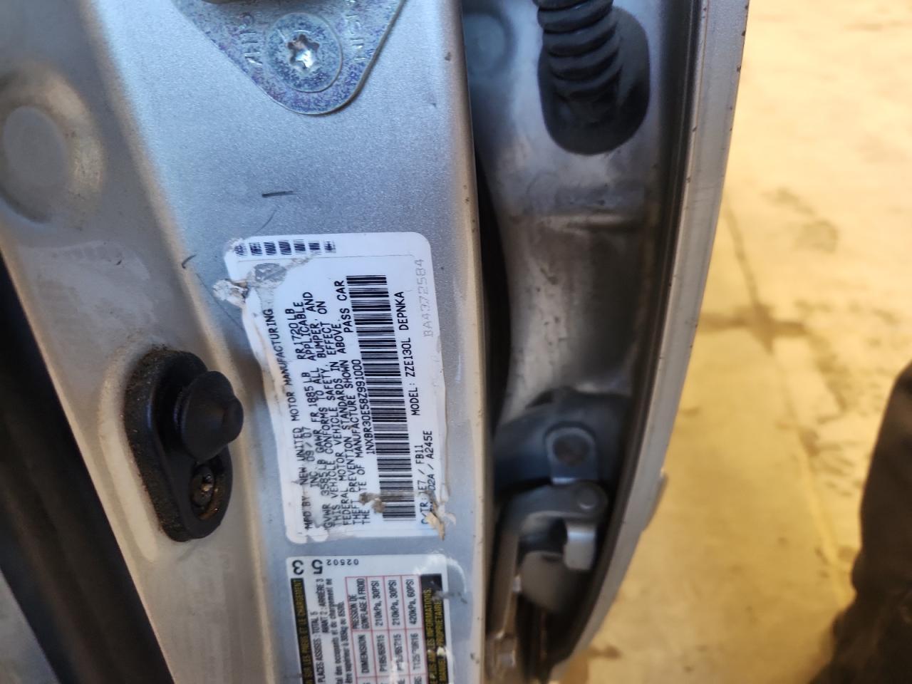 2008 TOYOTA COROLLA