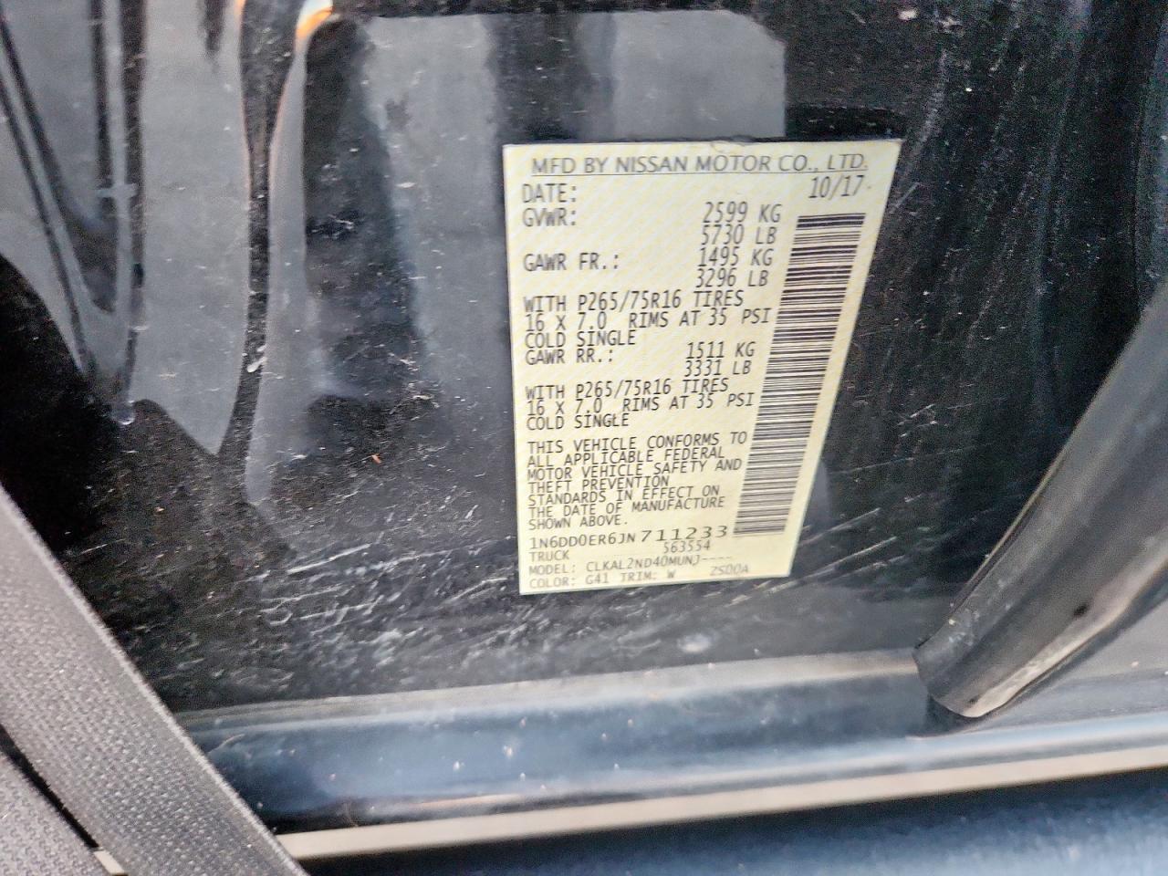 2018 NISSAN Frontier
