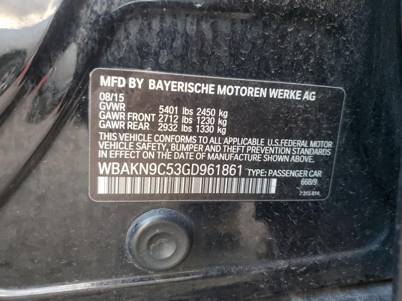 2016 BMW 5 series