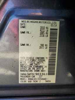 2014 NISSAN ALTIMA