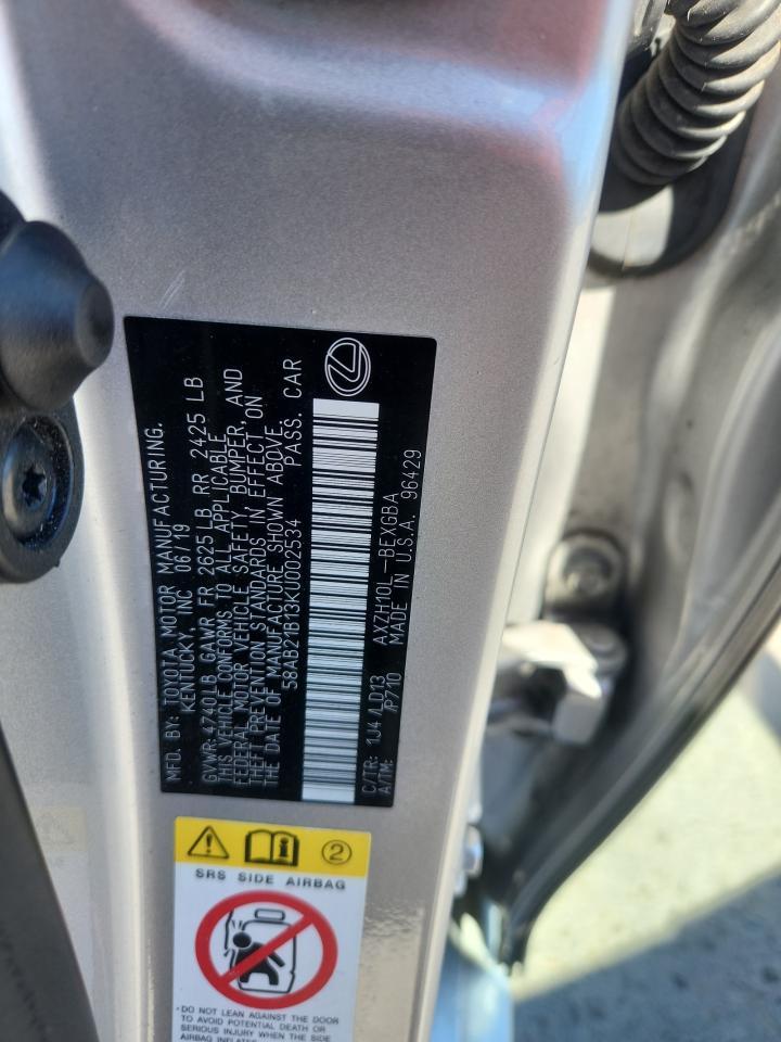 2019 LEXUS ES 300H