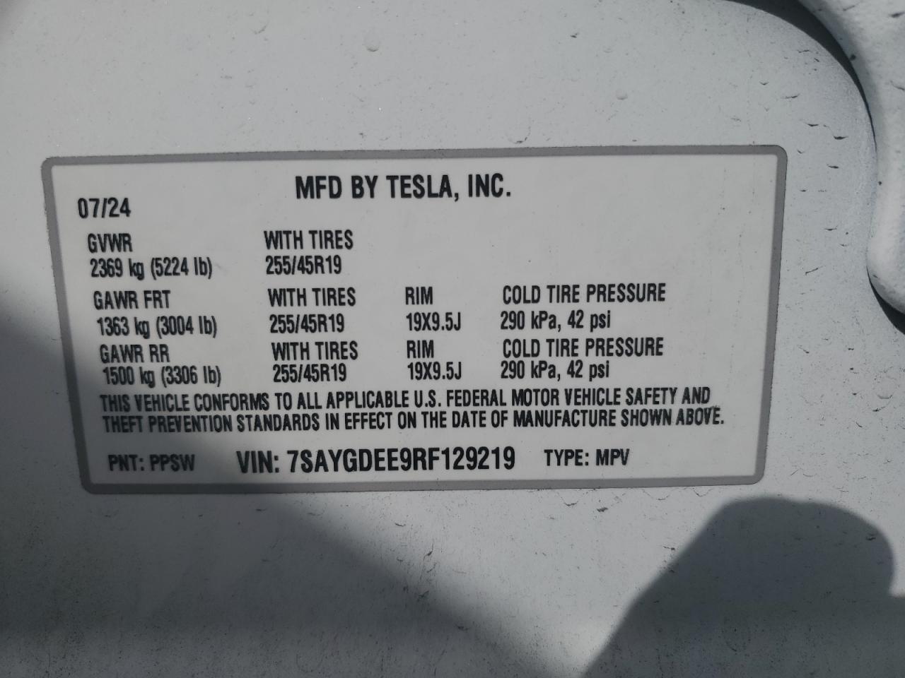 2024 TESLA MODEL Y