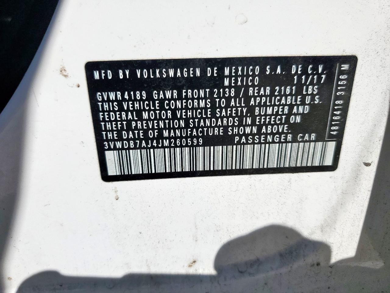 2018 VOLKSWAGEN JETTA