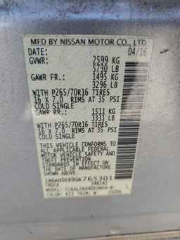 2016 NISSAN Frontier