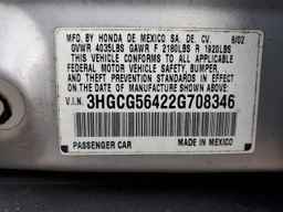 2002 HONDA ACCORD