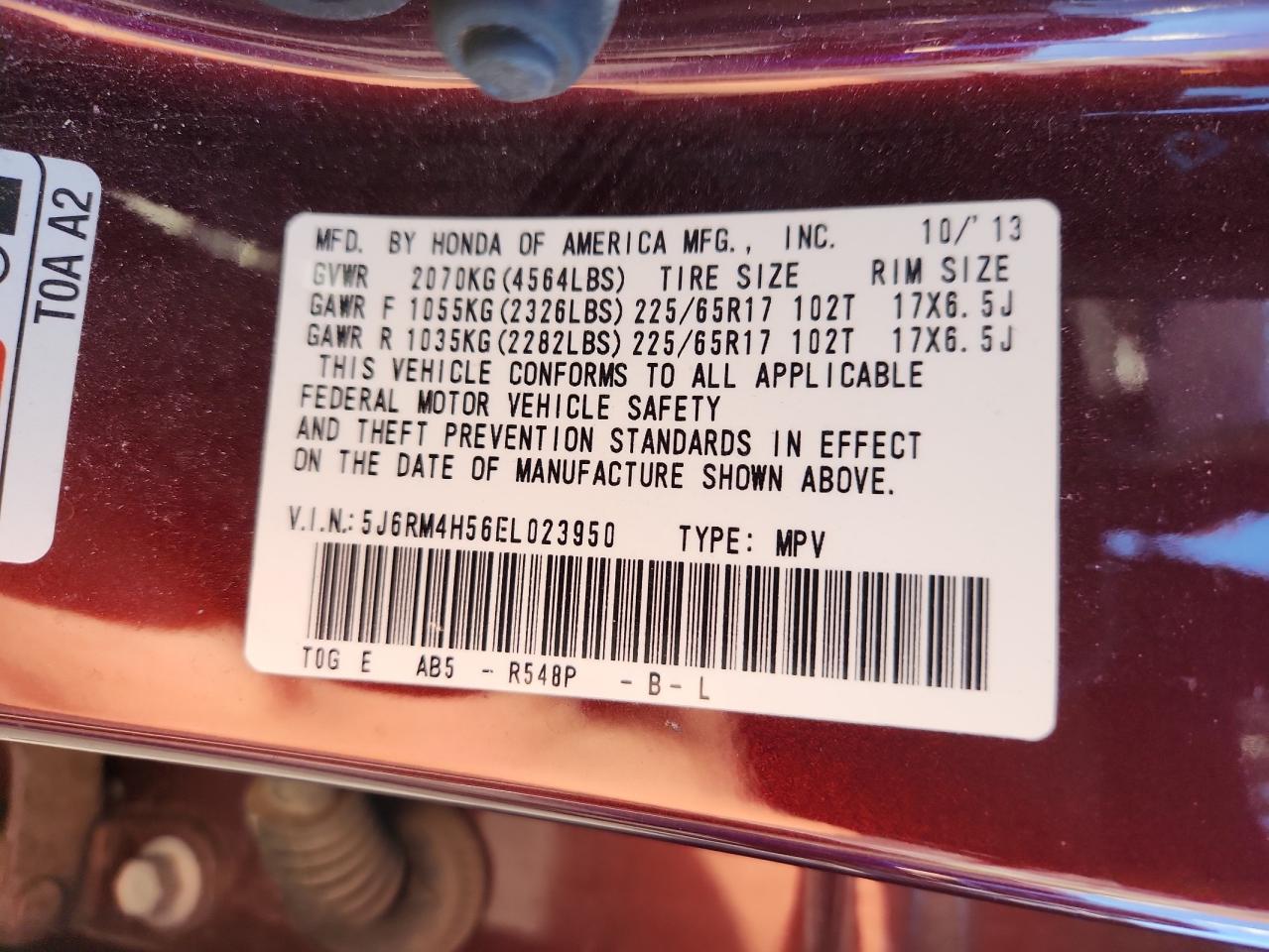 2014 HONDA CR-V