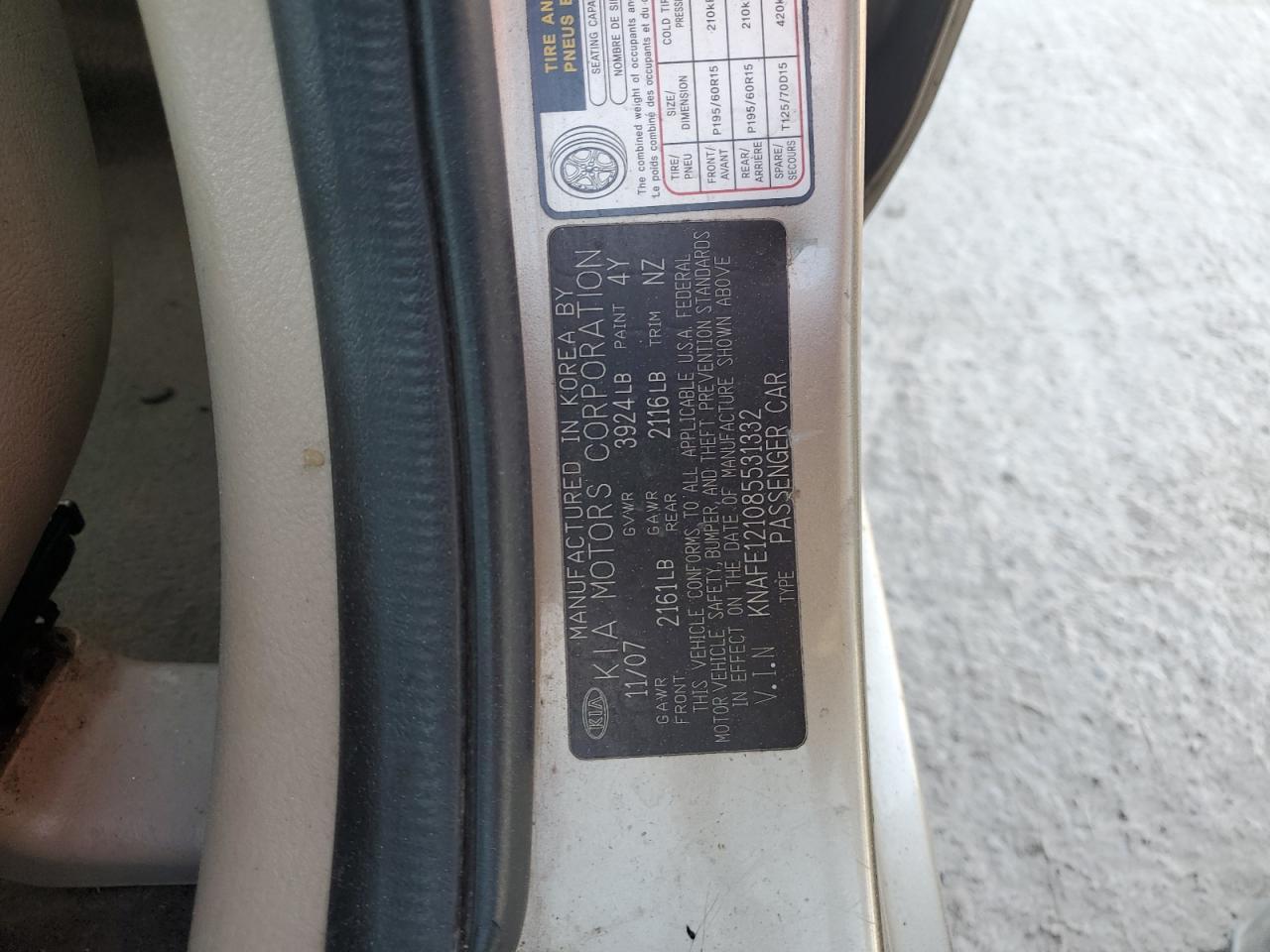 2008 KIA Spectra
