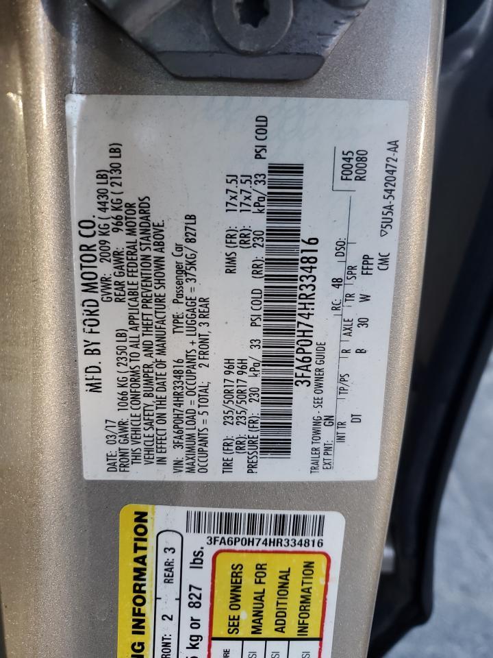 2017 FORD FUSION