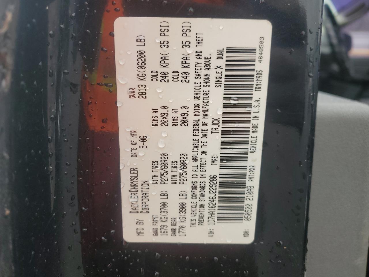 2006 DODGE RAM 1500